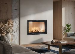Semineu pe lemne FRONTAL BLOK 950 de la Klover