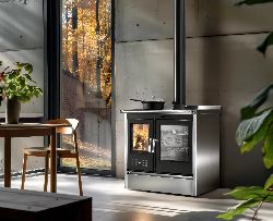 Soba de gatit pe lemne STAR 90 INOX de la Klover