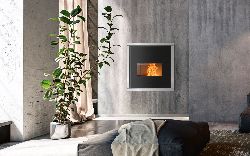 Termosemineu pe peleti PELLET FIRE PLACE 160 GLASS de la Klover